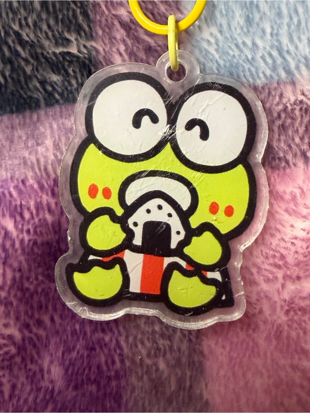 Cute Frog Sanrio Keroppi Backpack Charm NWT
